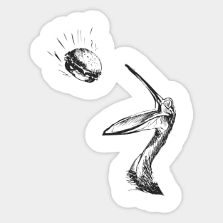 The Hungry Pelican Sticker